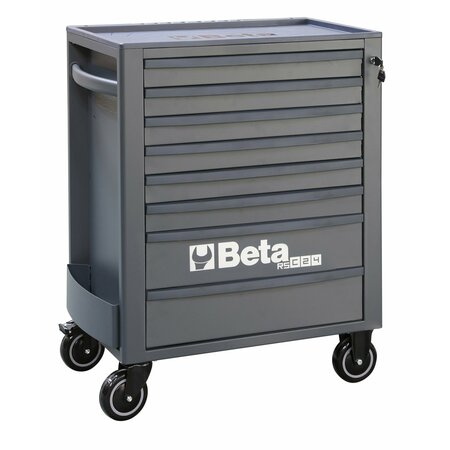 BETA Tool Cabinet, 8 Drawer, Gray, Sheet Metal, 29 in W x 17-1/2 in D x 38 in H 024004687
